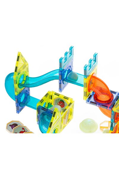ideal STORE Perfect Skills Kids IdealStore Construction Set, Luminous Magnetic Blocks, Package Size 31 X