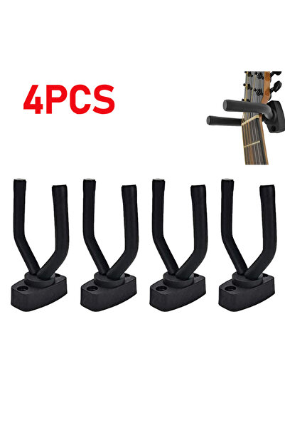 Choice1 4 pcs Wall Mount Guitar Hanger Hook Non-slip Holder Stand for Acousti...