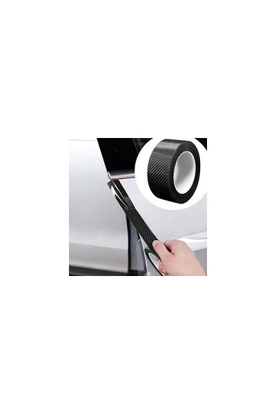 ideal STORE Rola idealSTORE Protectie Bandouri-Praguri Autoadeziv Fibra de Carbon, Textura Moale, 5D, Flexibil s