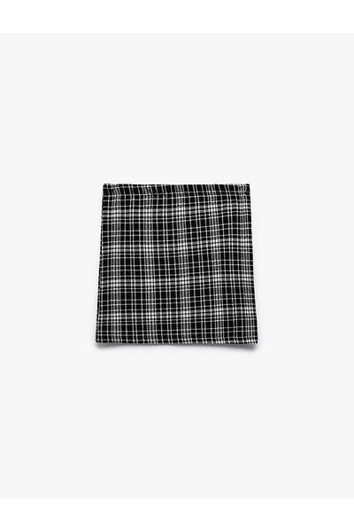 Koton Viscose Blended Plaid Skirt