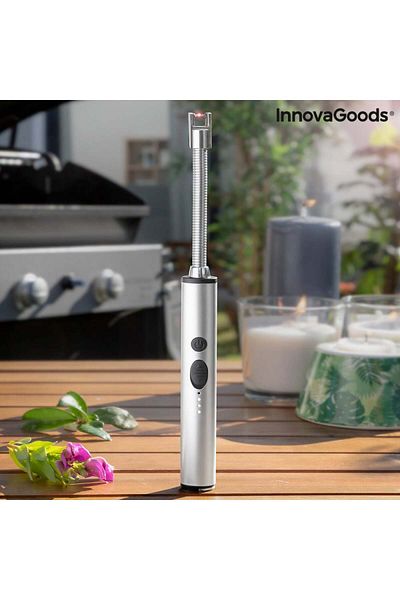 MBrands Stove lighter, grill, MBrands electronic / electric torch, DOUBLE ARC, Gas-free, USB charging