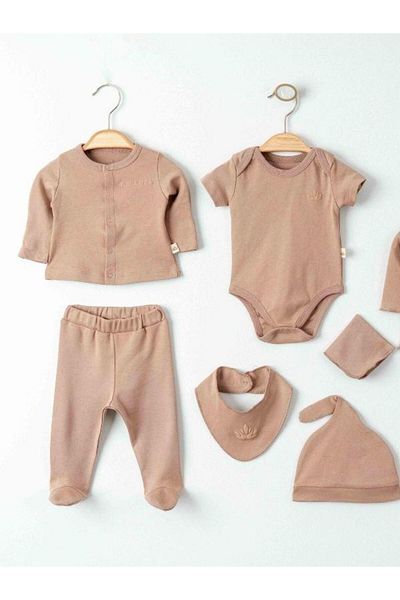 Zekids Baby Organic Cotton 7 Piece Hospital Discharge Set