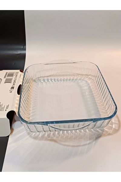Paşabahçe Borcam Medium Size Square Tray 1 Piece Baking Tray (59384)