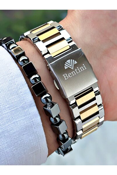 Bentini Men's Wrist Watch – Functional, Steel Band, Waterproof, 2-Year Warranty