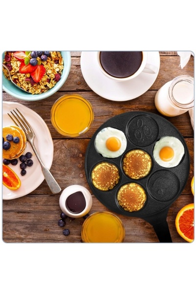 OEM Αντικολλητικό τηγάνι για μίνι τηγανίτες, πρωινό, Smiley Face- 7 σχήματα, ...