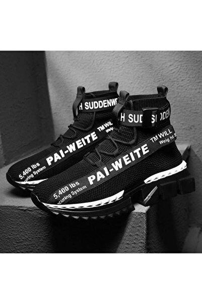 MBrands Pantofi sport HI top, ușori cu talpă flexibilă, mărimea 44 Negru