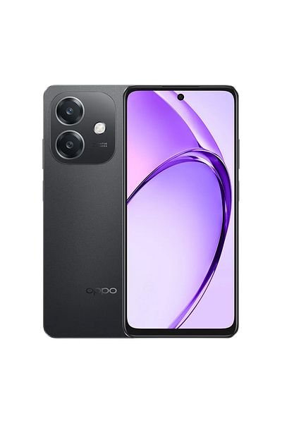 OPPO هاتف Oppo A3 الذكي 4G، ذاكرة وصول عشوائي (RAM) سعة 6 جيجابايت، سعة تخزين 128 جيجابايت، أسود لامع