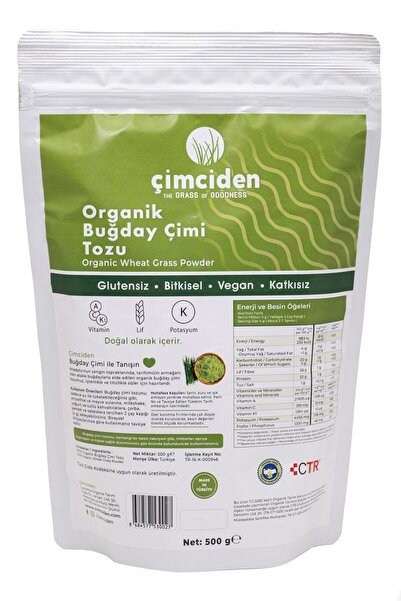Çimciden Organik Buğday Çimi Tozu 500 Gr