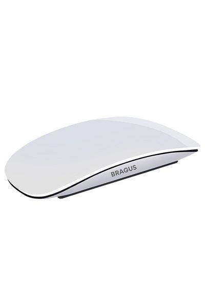 BRAGUS Wireless mouse, gestures, rechargeable, compatible with laptop, phone or tablet, plastic, white