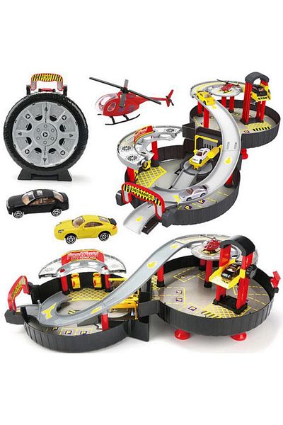 ideal STORE Mobile Playground for Children on 2 Levels, Speed ​​Railway Car idealSTORE, Accessorized with Washer