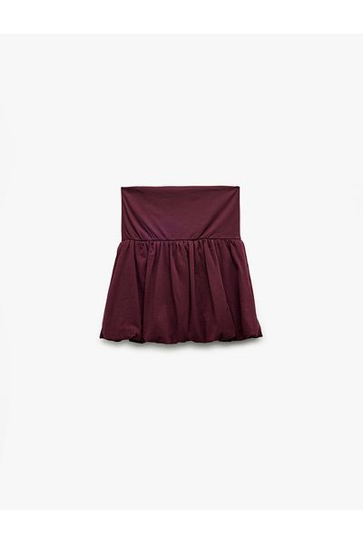 Koton Fusta mini pantaloni scurți sport din bumbac cu talie înaltă
