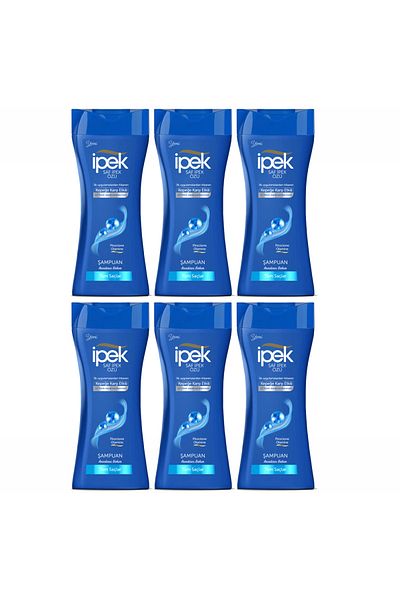 İpek Silk Shampoo 480 ml - Effective Against Dandruff 6 Pieces