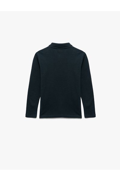 Koton Long Sleeve Cotton Basic Polo Neck T-Shirt