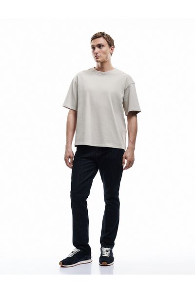 Koton Cotton Short Sleeve Crew Neck Oversize Basic T-Shirt
