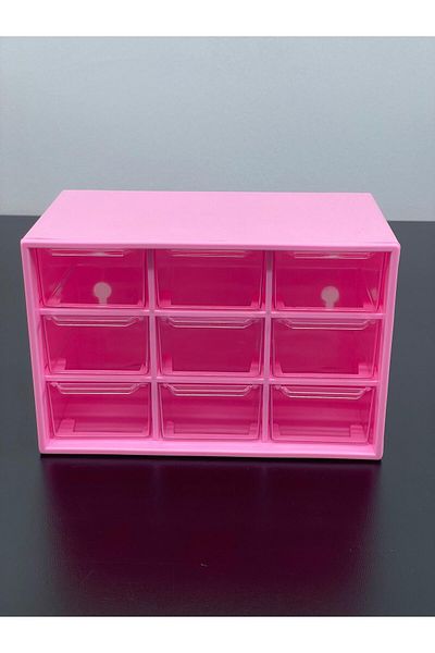 YzHome Plastic Drawers 9 Compartments Organizer Jewelry Buckle Accessory Storage Organizing Box Box Storage Container