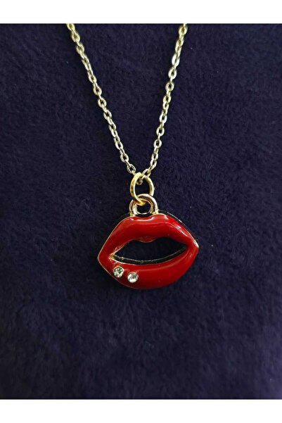 sarıyer silver قلادة من الفولاذ المطلي باللون الأصفر مطرزة بحجر الزركون باللو...