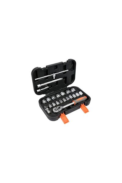 ideal STORE Ideal STORE Professional socket set, 22 pieces 3/8, includes ratchet, extensions, sockets