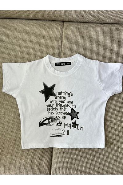 Wisevelya Star Nothing's Wrong Printed Crop