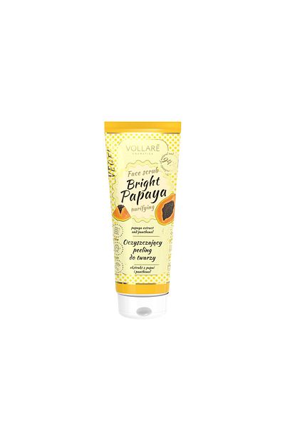 Vollare Scrub de fata VEGEbar Bright Papaya Vollaré Cosmetics, 100ml