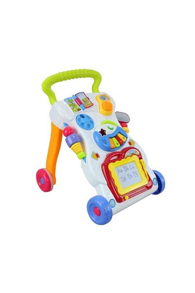 ideal STORE Premergator Copii cu Centru de Activitati Muzical, Alb
