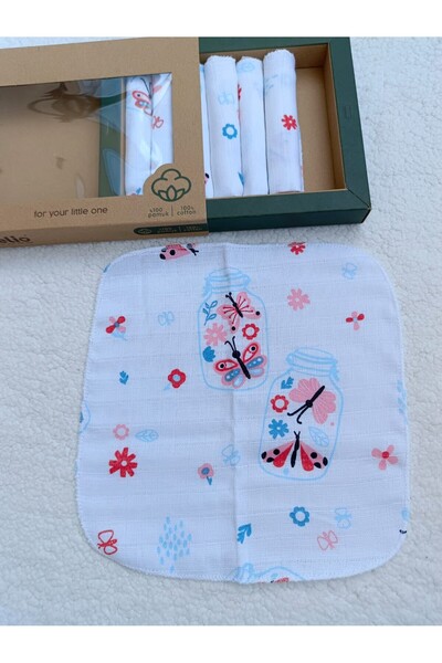 Bilge Trend Baby Mouth Wipes 100% Cotton Butterfly Muslin Wipes