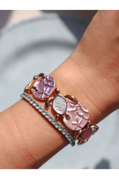 Reorah Collection Aqua Turtle Bracelet
