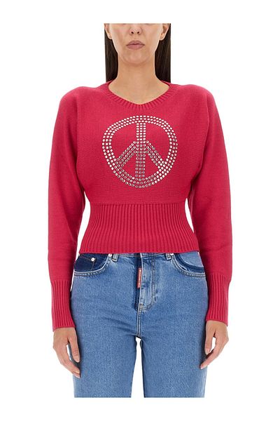 Moschino Jeans Peace Symbol Jersey