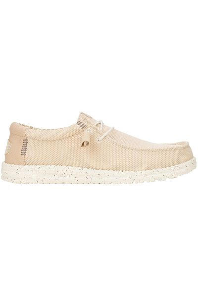HEY DUDE Wally Stretch Sox Men's Shoes - Cream