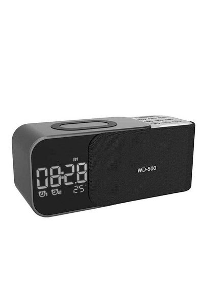 Techone Clock radio and 15W wireless phone charger TechONE Night Buddy Pro
