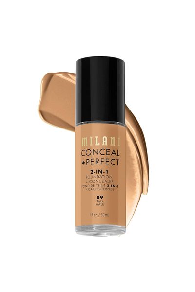 MILANI Conceal Perfect 2-in-1 Foundation Concealer, Tan, 30ml