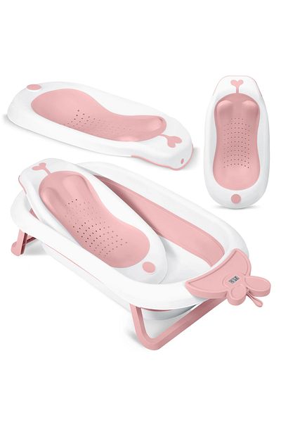 ideal STORE Suport cadita baie bebelusi idealSTORE, Prindere in ventuze, Insertie anti-alunecare, Universal, Poa