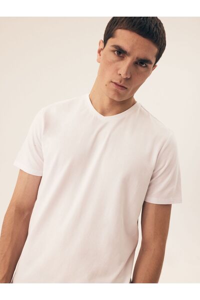 Henderson Men's classic T-shirt elegant & stylish & Round neck & Classic cut & Subtle look & 2 pcs | Move