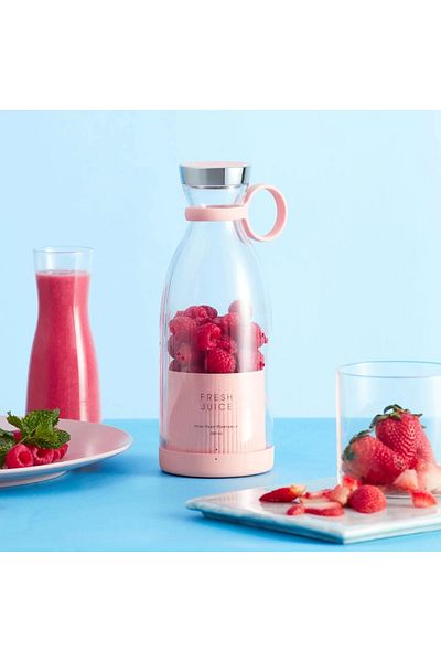 Fresh Juice Portable Blender for Drinks, FreshJuice Smart, Wireless Charging, 4 Blades, 350ml Capacity, Multi