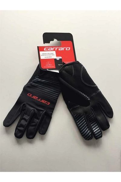 Carraro Long Finger Gloves Cr-2142 Large Black