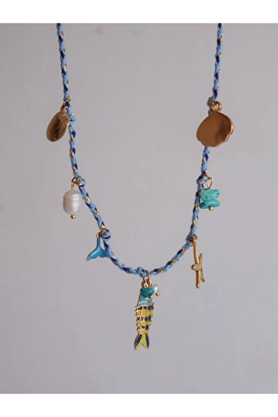 Reorah Collection Fish Tale Makrome Çelik Kolye