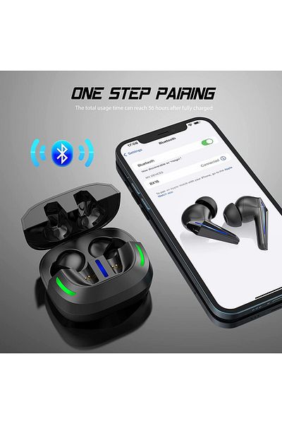 ideal STORE Casti Wireless ProSound IdealStore Fara Fir, Bluetooth 5.1, Autonomie 60h, Control prin Atingere, Af