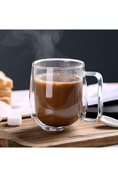 OEM Cana din sticlă borosilicată cu pereți dubli