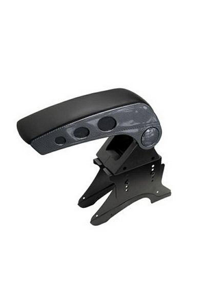 ideal STORE idealSTORE Universal Armrest with Carbon Black Metal Base, Dimensions 33 x 11 cm, Premium Material