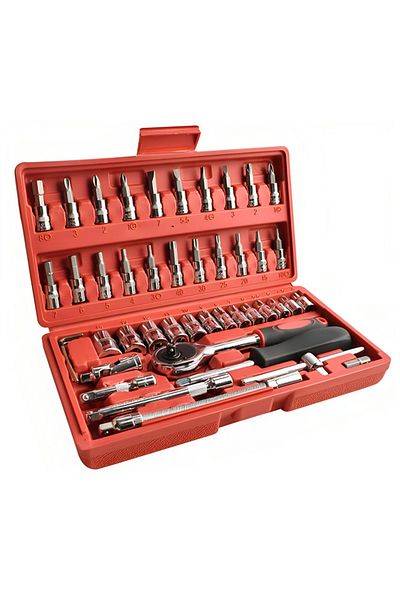 ideal STORE Set Profesional pentru Insurubat idealSTORE, Include 46 de Elemente, Biti de Surubelnita, Extensii,