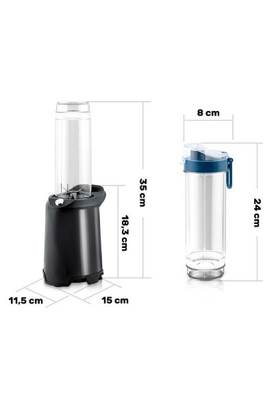 ideal STORE Fresh smoothie blender idealSTORE, Capacity 0.57L, Contains 2 removable bottles, Stainless steel blades