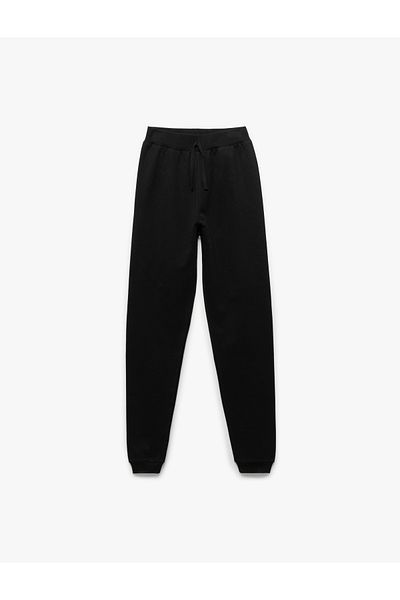 Koton Βαμβακερό με αναστολή και ελαστική μέση Basic Sweatpants