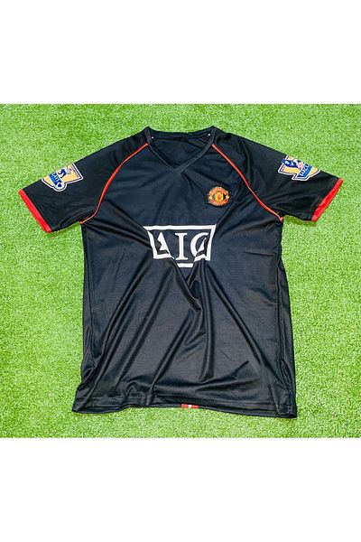 Lion Spor MANC UNITED ΜΑΥΡΟ ΚΟΝΤΟΜΑΝΙΚΟ RONALDO ΤΖΕΡΣΕΪ