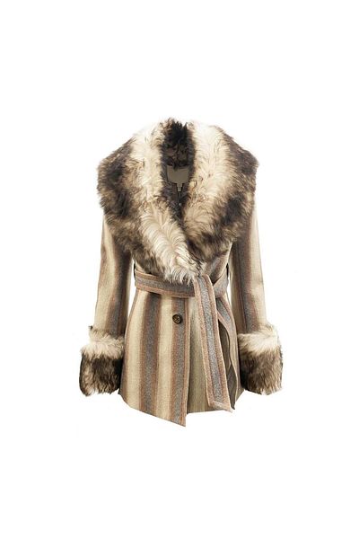 Marc Jacobs Marc Jacobs Fur Trim Coat