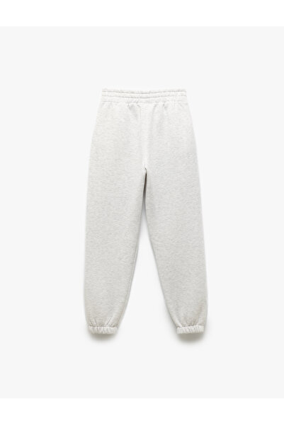 Koton Şardonlu Cepli Beli Lastikli Oversize Jogger Eşofman Altı