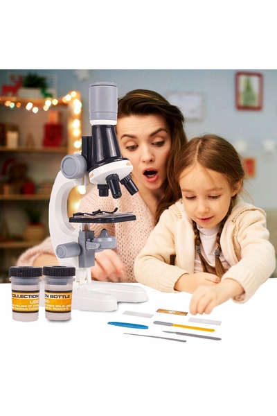 ideal STORE Microscop Stiintific Pentru Copii Scientific Microscope idealStore, Dimensiuni 21 x 12 x 7 cm, Trei