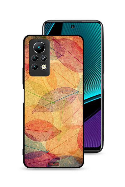 Tolwak غطاء حماية لهاتف Infinix Note 11 Pro بطبعة أوراق فنية رقمية تجريدية