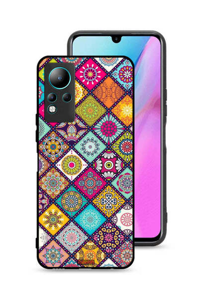 Tolwak غطاء حماية لهاتف Infinix Note 11 بنقشة مربعات ماندالا