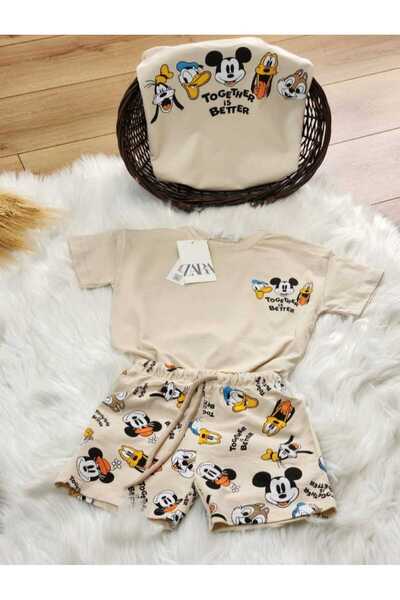 umudum bebis طقم قطن ممشط مطبوع من PLOTO للجنسين للبنات والأولاد مكون من قطعتين