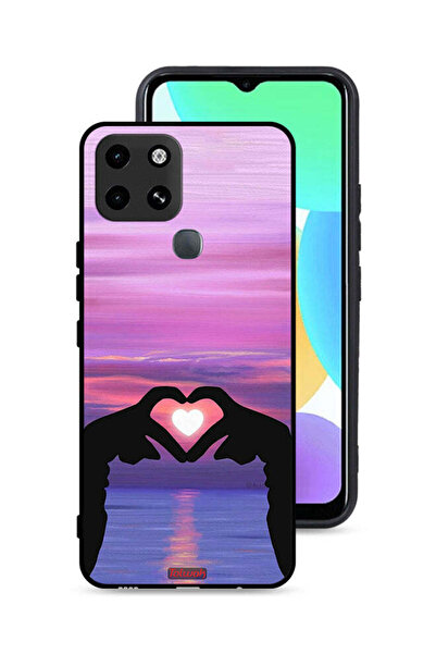 Tolwak غطاء حماية لهاتف إنفينيكس سمارت 6 بتصميم قلب وقمر