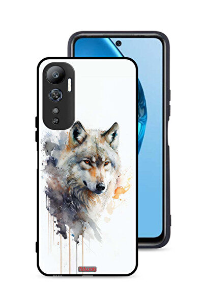 Tolwak غطاء حماية لهاتف Infinix Hot 20 4G بتصميم فن تجريدي للذئب